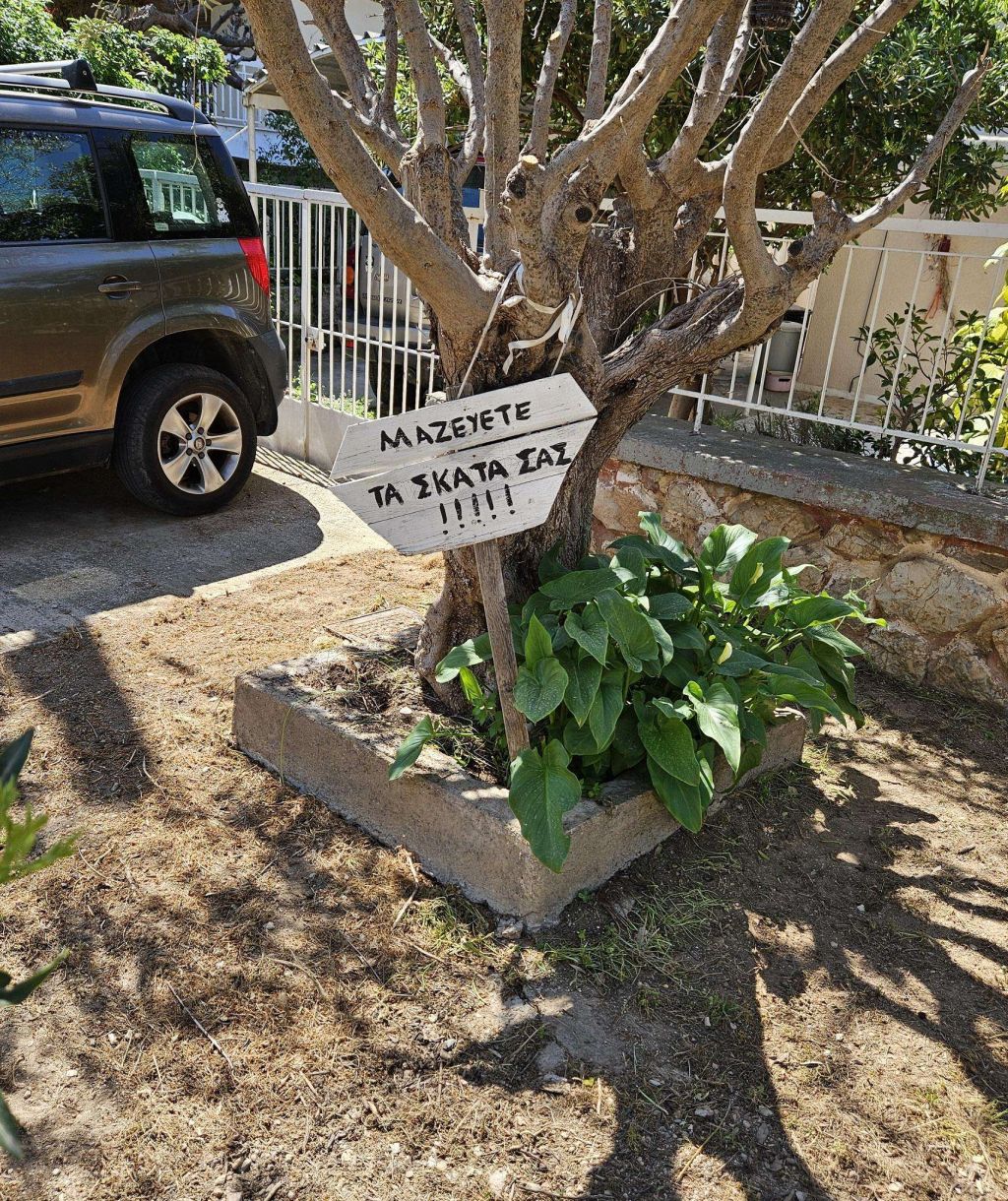 Νότια Γλυφάδα καθαριότητα Αγανακτησμένος ανάρτησε ταμπέλα για τους 1 1