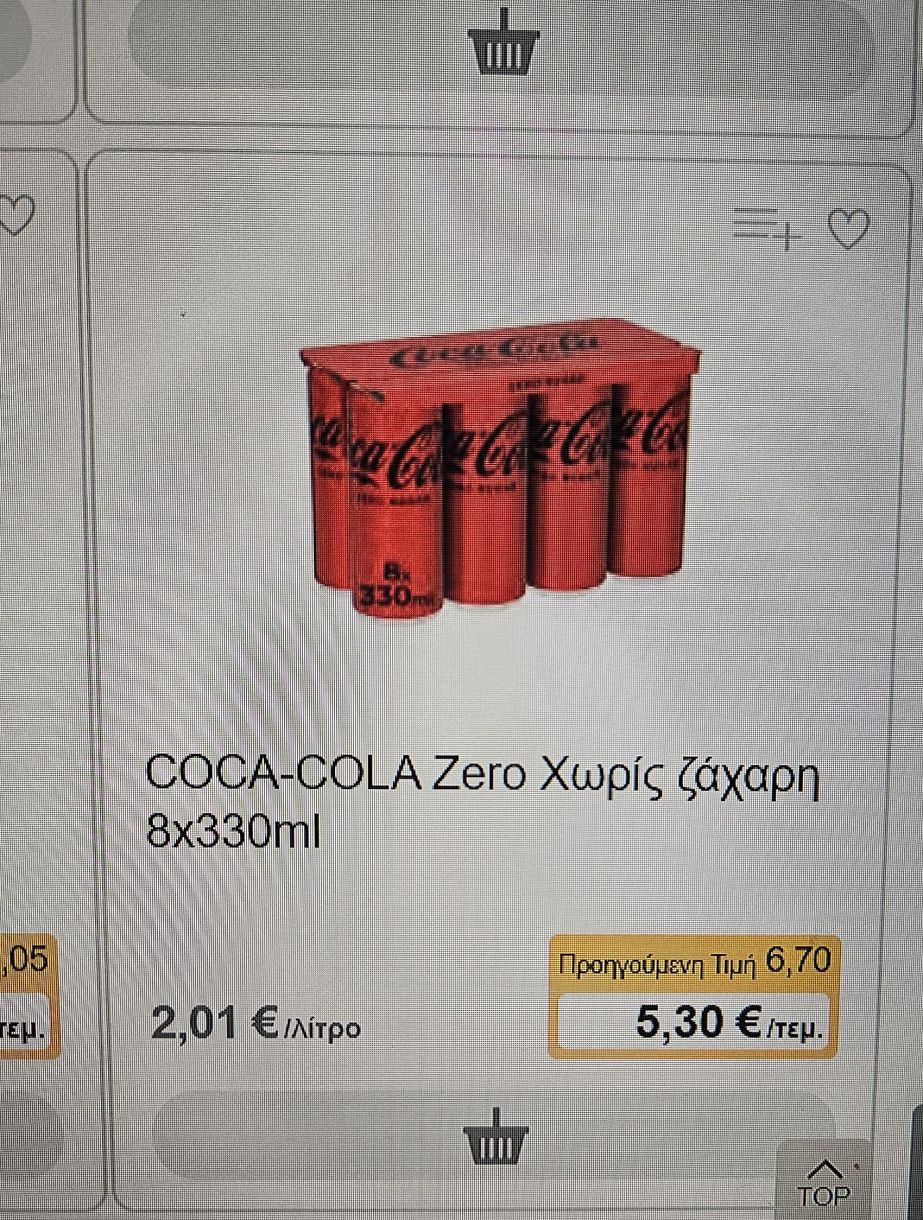 Τιμές σήμερα! Coca Cola Zero! Με 5,30 ευρώ θα την πάρεις ή όχι και γιατί;