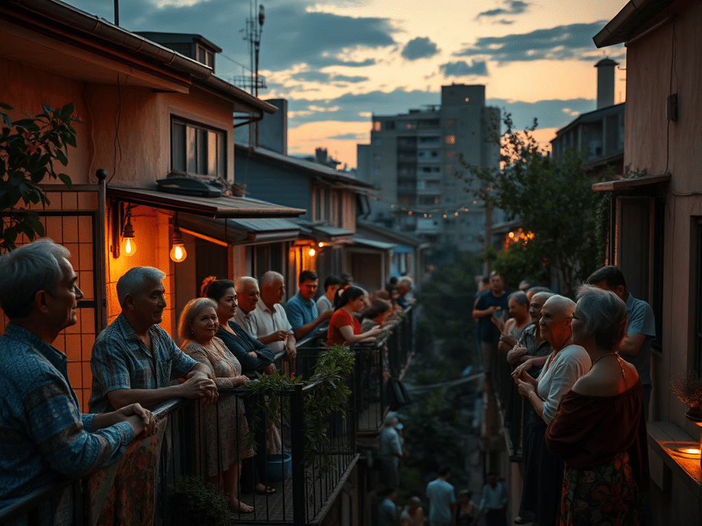 ΔΕΗ! Έκοψαν το αιρκοντίσιον και βγήκαν όλοι στα μπαλκόνια